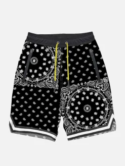 Jungen-Badeshorts im Surf-Stil mit Bandanna-Print