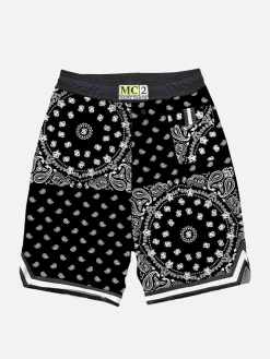 Jungen-Badeshorts im Surf-Stil mit Bandanna-Print