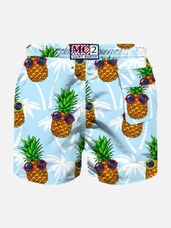 Jungen-Badeshorts mit Ananas-Print