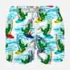 Jungen-Badeshorts mit Dinosaurier-Print