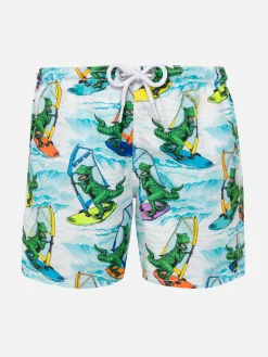Jungen-Badeshorts mit Dinosaurier-Print
