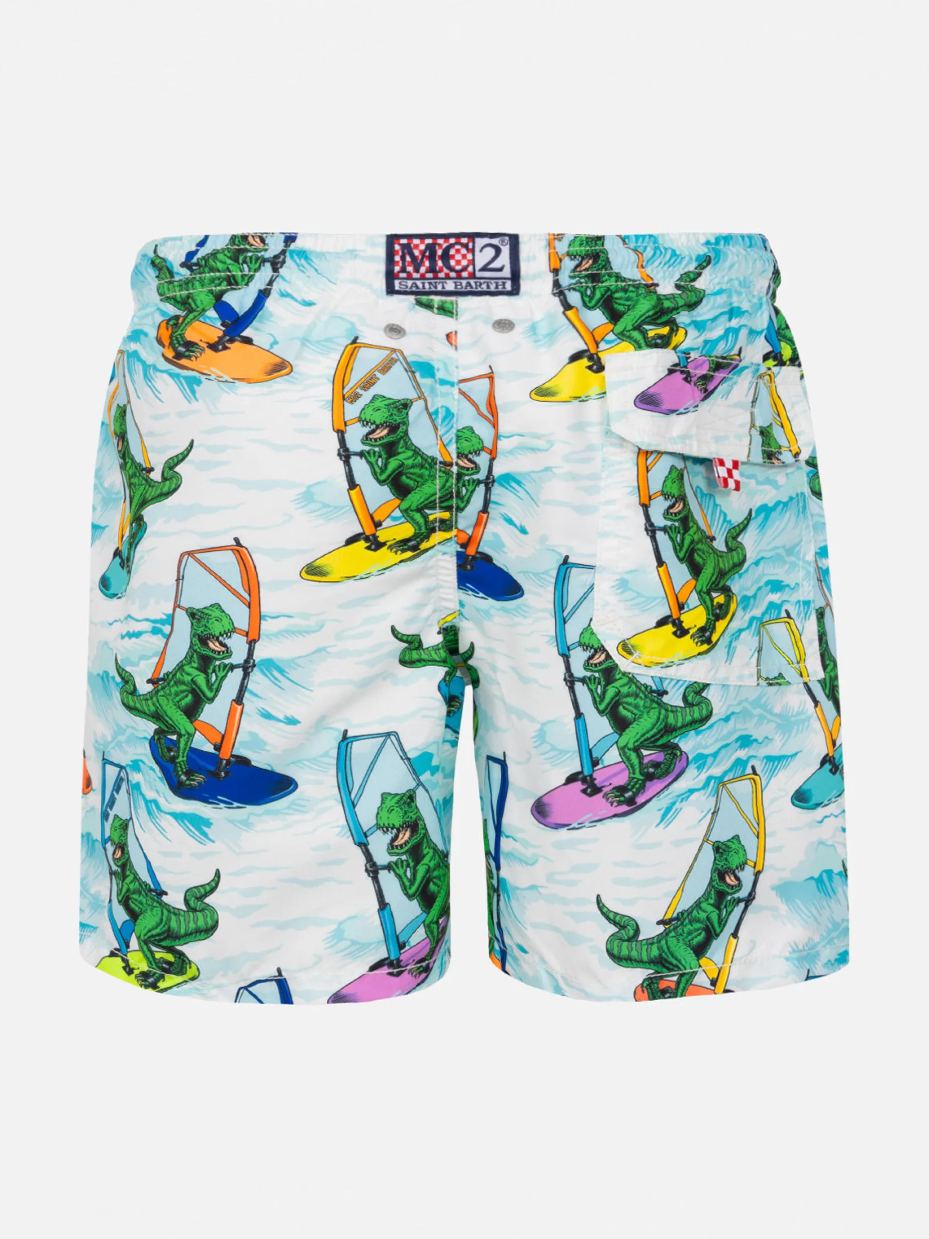 Jungen-Badeshorts mit Dinosaurier-Print