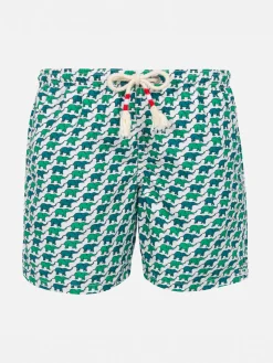 Jungen-Badeshorts mit Elefanten-Print