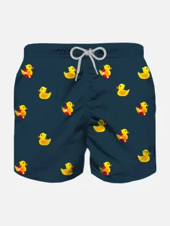 Jungen-Badeshorts mit Enten-Stickerei