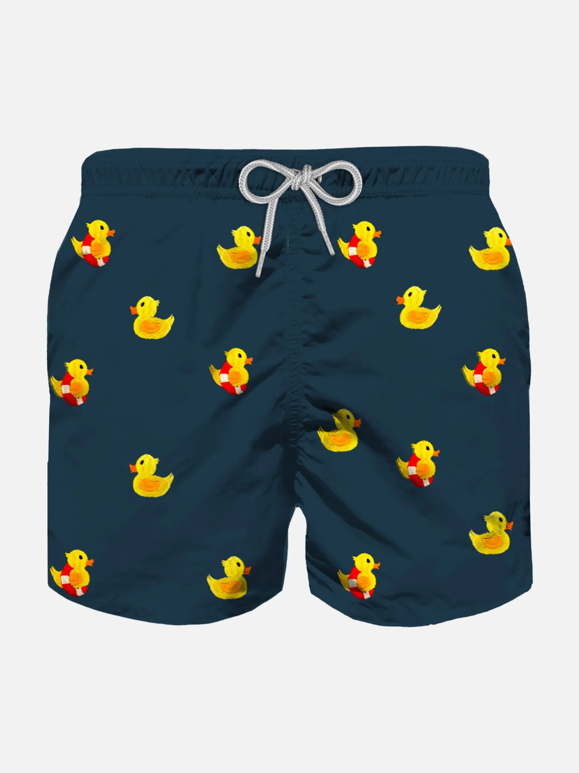Jungen-Badeshorts mit Enten-Stickerei