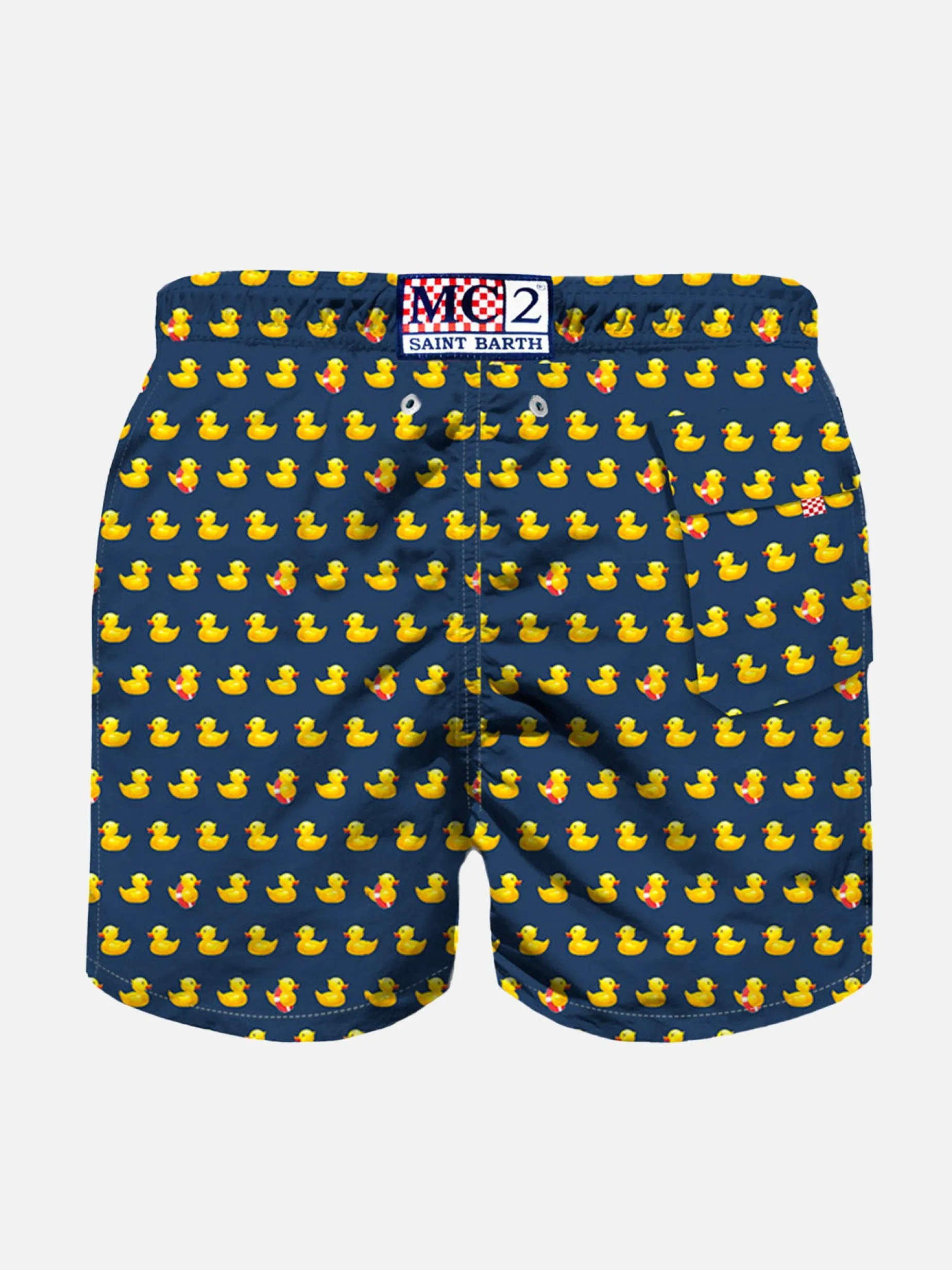 Jungen-Badeshorts mit Enten-Print