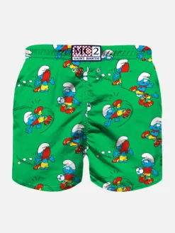 Jungen-Badeshorts mit Fußball-Schlumpf-Aufdruck | DIE SCHLÜMPFE SONDEREDITION