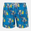 Jungen-Badeshorts mit Motorrad-Print