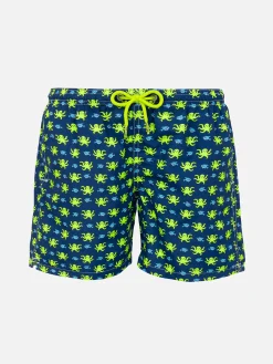 Jungen-Badeshorts mit Oktopus-Print