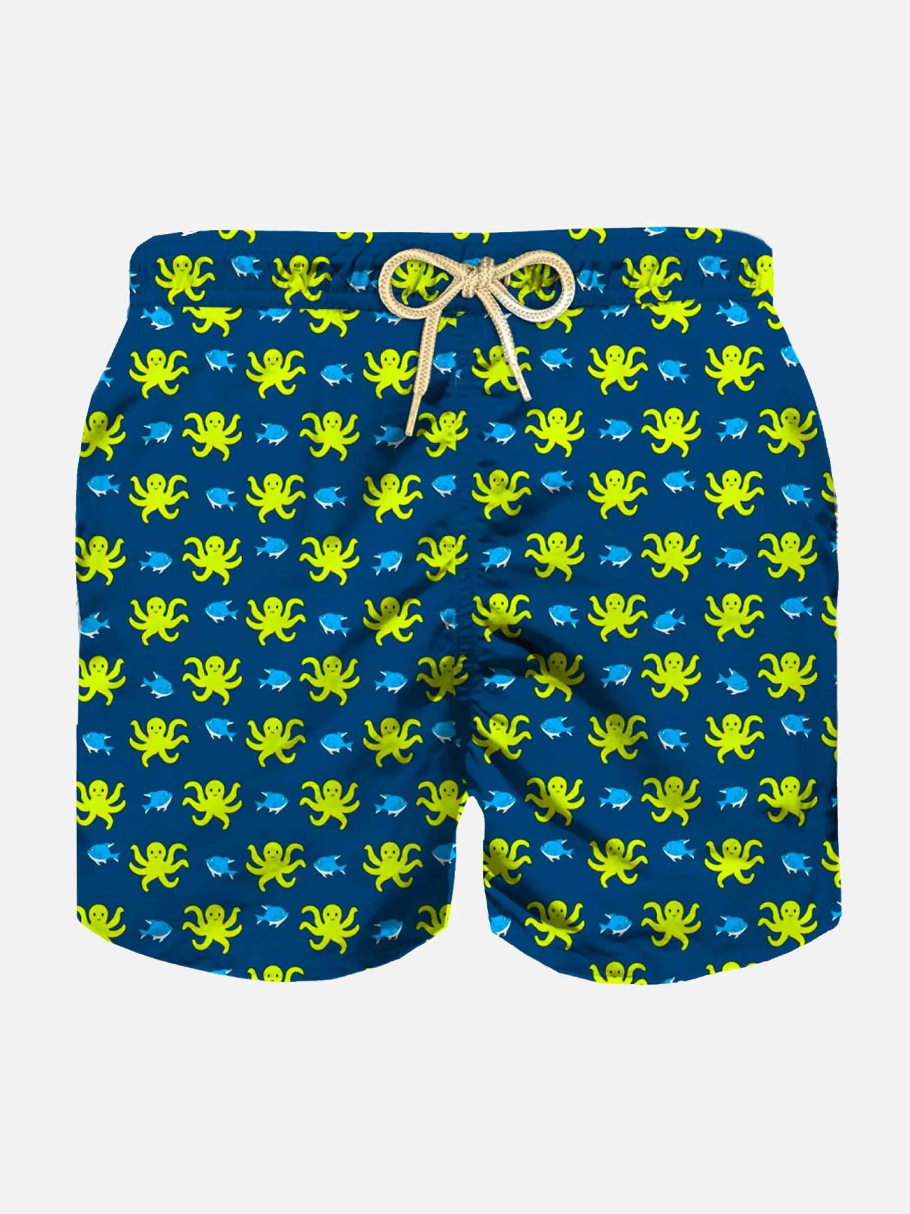Jungen-Badeshorts mit Oktopus-Print