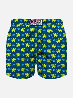Jungen-Badeshorts mit Oktopus-Print