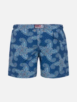 Jungen-Badeshorts mit Paisley-Print