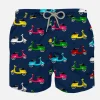 Jungen-Badeshorts mit Roller-Print