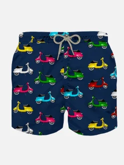 Jungen-Badeshorts mit Roller-Print