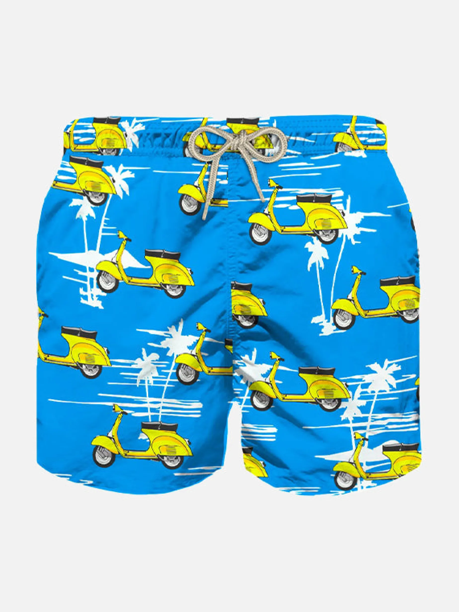 Jungen-Badeshorts mit Vespa- und Palmen-Print | Vespa® Sonderedition
