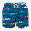 Jungen-Badeshorts mit Vintage-Print