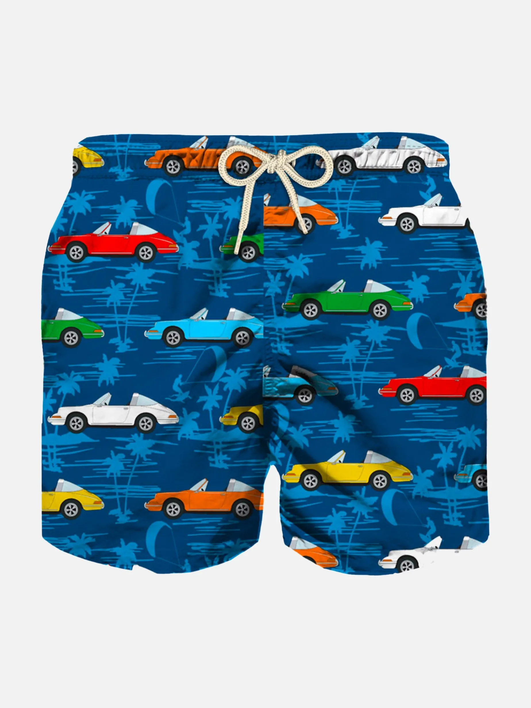 Jungen-Badeshorts mit Vintage-Print