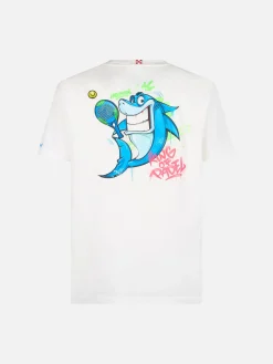 Jungen-Baumwoll-T-Shirt mit Cryptopuppets-Haifisch-Print | CRYPTOPUPPET-SONDERAUSGABE