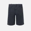 Jungen-Bermuda aus blauem Leinen