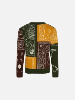 Jungen-Cardigan mit Bandana-Print