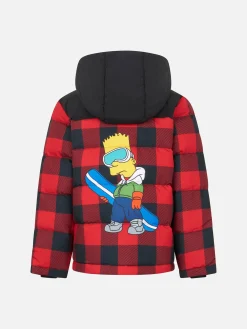 Jungen-Daunenjacke mit Kapuze und Bart-Simpson-Aufdruck | DIE SIMPSONS-SONDERAUSGABE