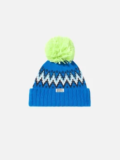 Jungenmütze mit isländischem Jacquard