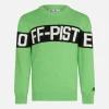 Jungen-Pullover in Neongrün mit Off-Piste-Schriftzug