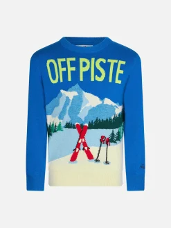 Jungenpullover mit Bergpostkartendruck