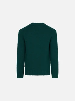 Jungenpullover mit Bärenstickerei