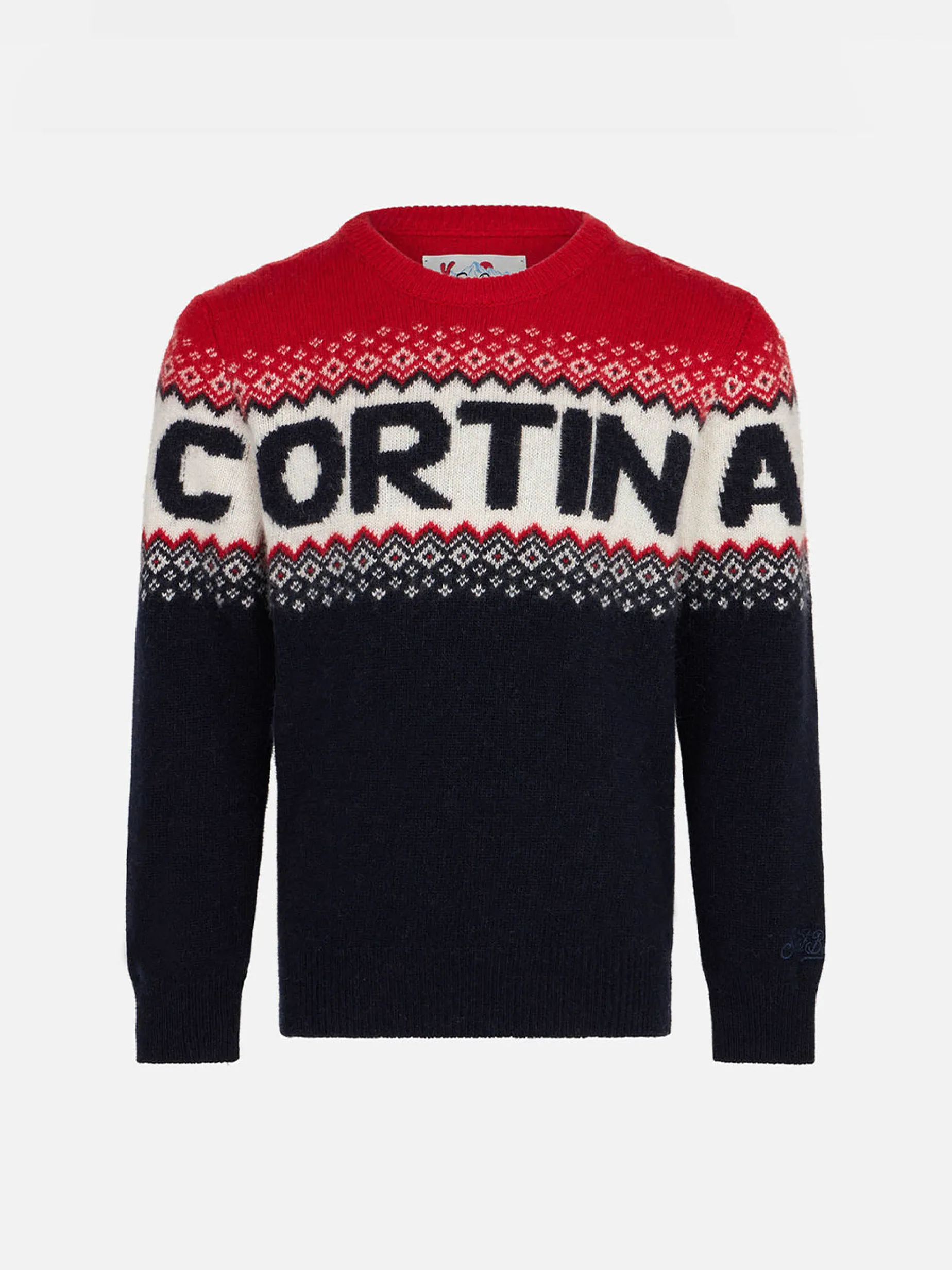Jungenpullover mit Cortina-Schriftzug
