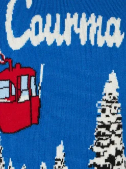 Jungenpullover mit Courmayeur-Jacquard-Print