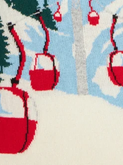 Jungenpullover mit Courmayeur-Jacquard-Print
