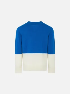Jungenpullover mit Courmayeur-Jacquard-Print