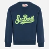 Jungen-Sweatshirt aus Baumwolle mit Frottee-Patch von St. Barth