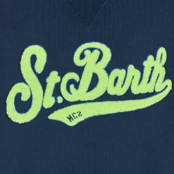 Jungen-Sweatshirt aus Baumwolle mit Frottee-Patch von St. Barth
