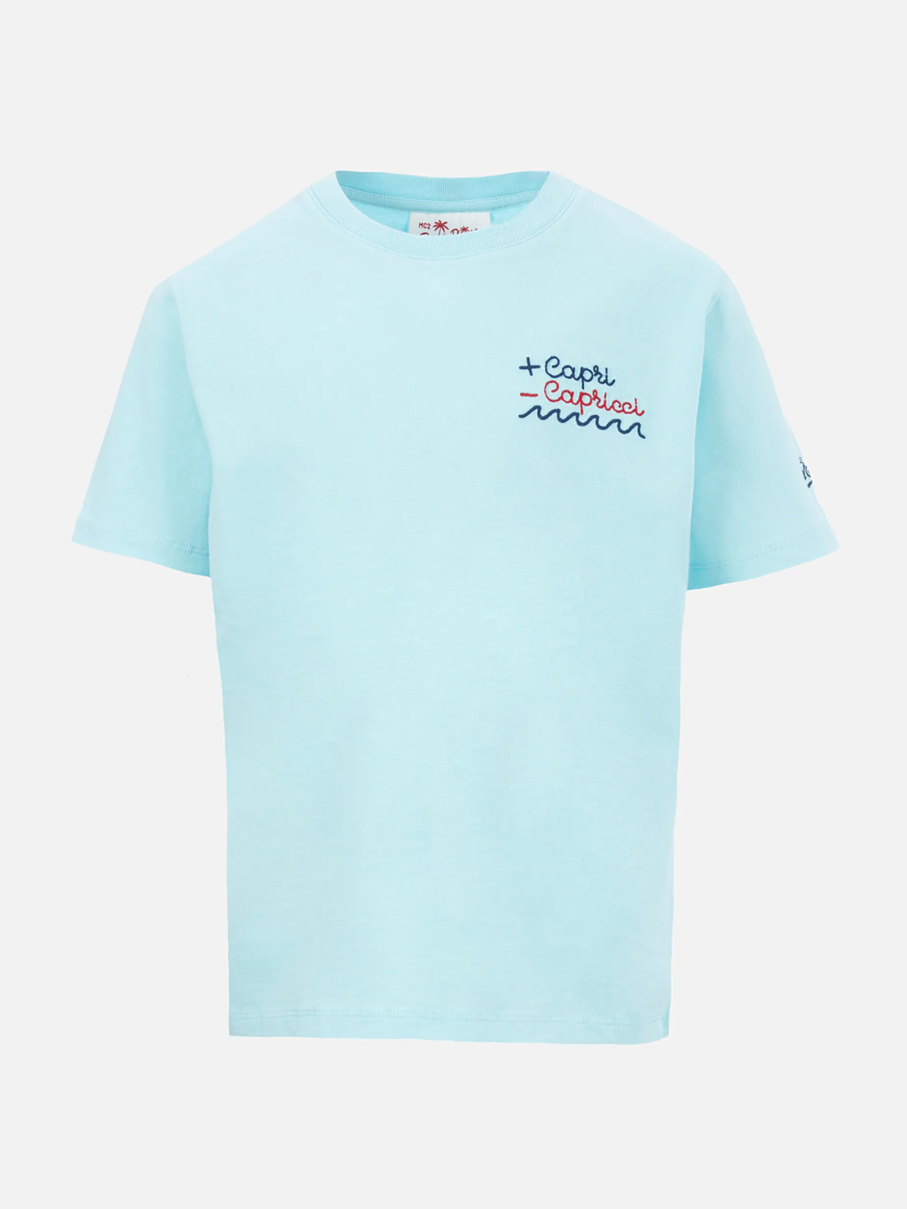 Jungen-T-Shirt aus Baumwolljersey Portofino Jr mit + Capri - Capricci-Stickerei | INSULTI LUMINOSI SONDEREDITION