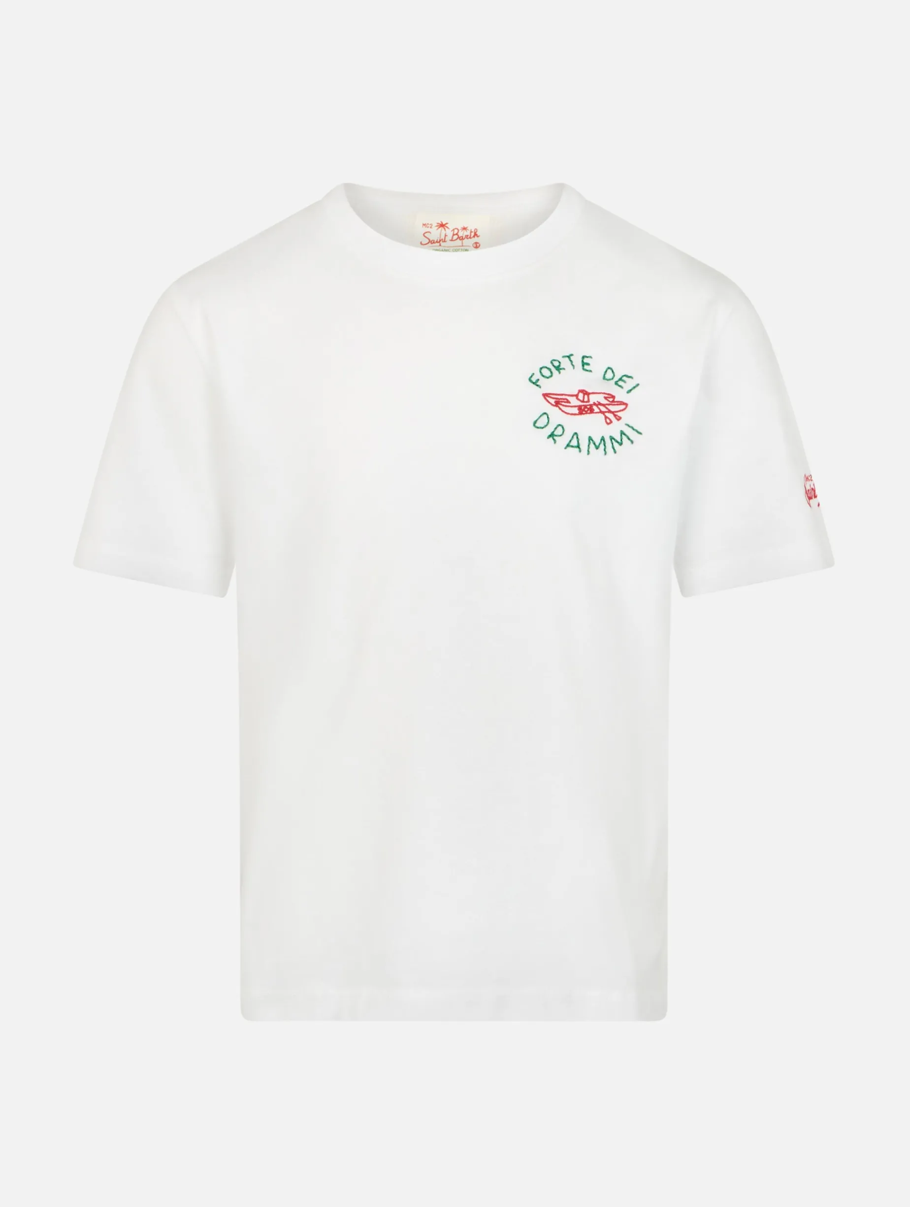 Jungen-T-Shirt aus Baumwolljersey Portofino Jr mit „Forte dei Drammi“-Stickerei | INSULTI LUMINOSI SONDEREDITION