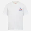 Jungen-T-Shirt aus Baumwolljersey Portofino Jr mit der Stickerei „Me ne vado dai nonni“.