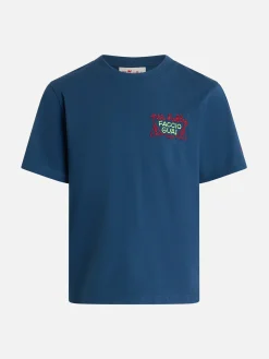 Jungen-T-Shirt aus Baumwolljersey Portofino Jr mit Per Hobby Faccio Guai-Stickerei | INSULTI LUMINOSI SONDEREDITION