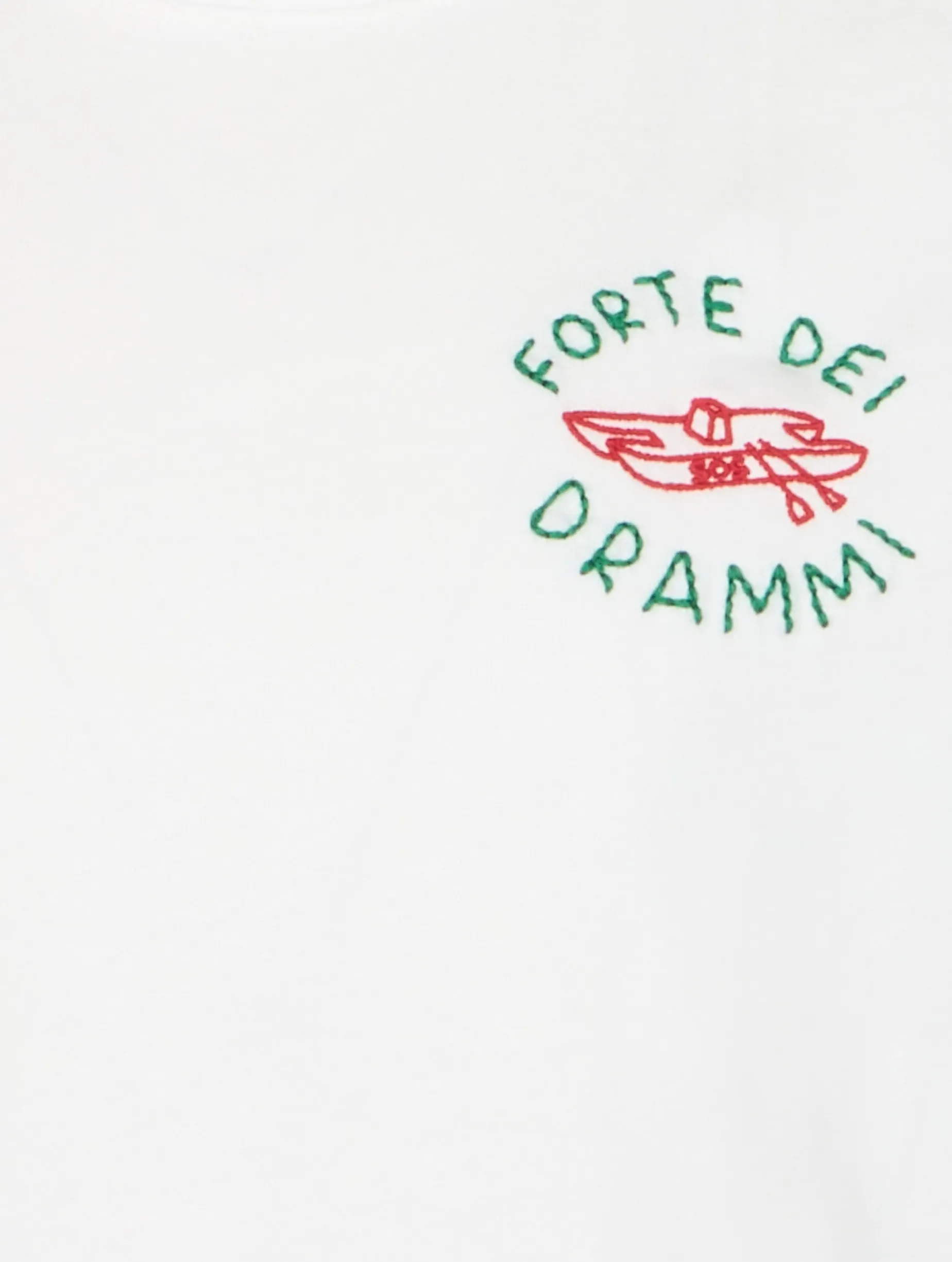 Jungen-T-Shirt aus Baumwolljersey Portofino Jr mit „Forte dei Drammi“-Stickerei | INSULTI LUMINOSI SONDEREDITION
