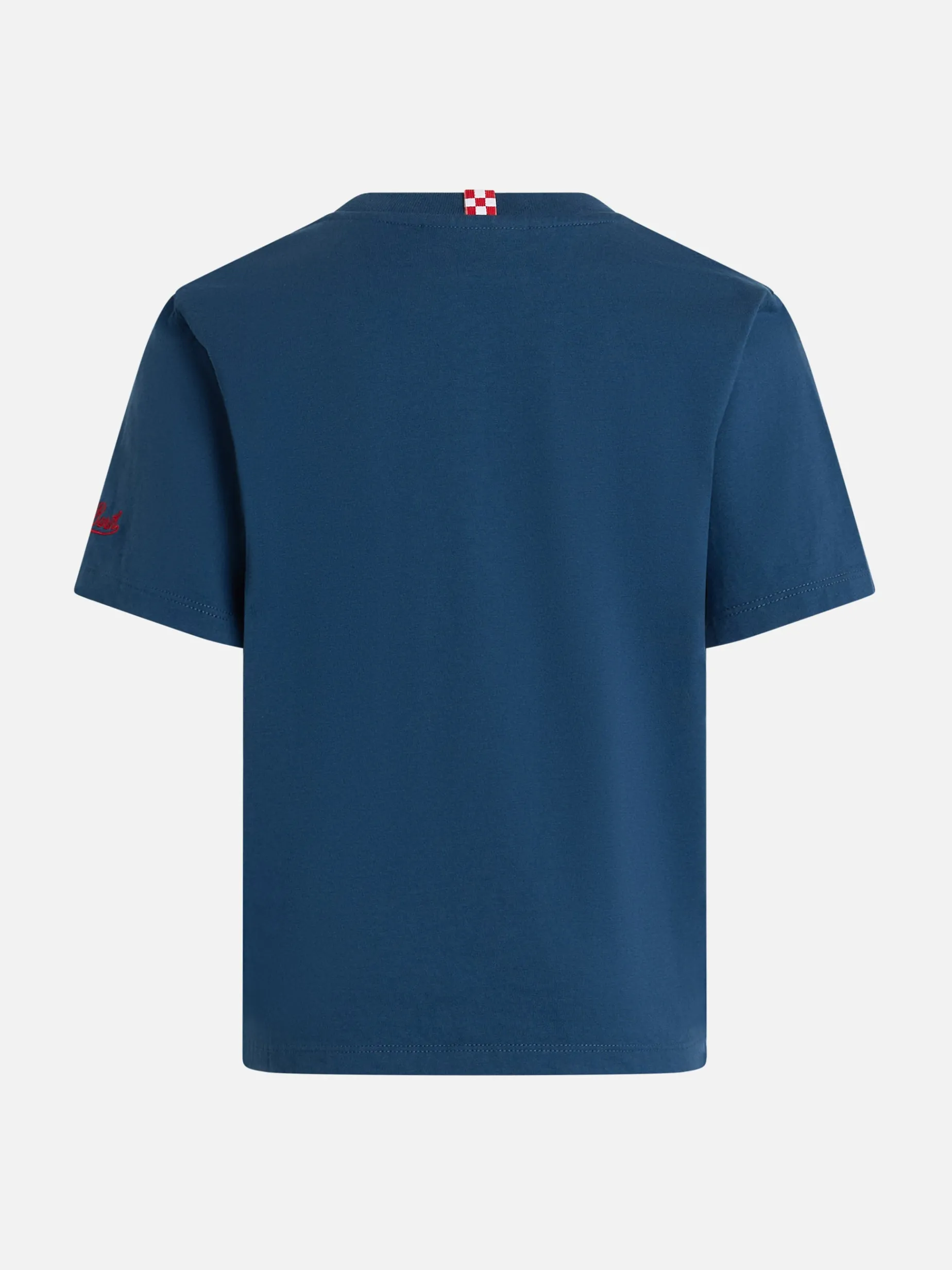 Jungen-T-Shirt aus Baumwolljersey Portofino Jr mit Per Hobby Faccio Guai-Stickerei | INSULTI LUMINOSI SONDEREDITION