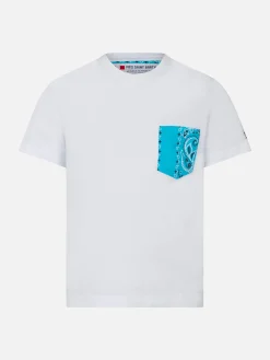 Jungen-T-Shirt mit aufgedruckter Bandana-Tasche