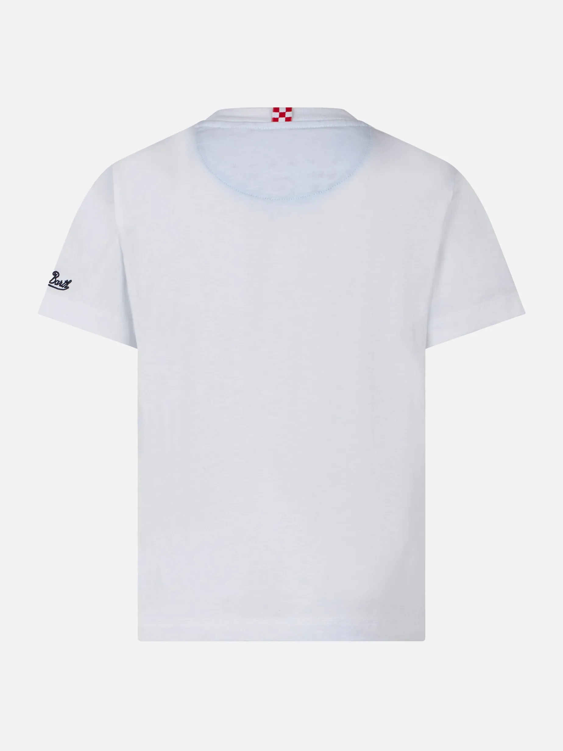 Jungen-T-Shirt mit aufgedruckter Bandana-Tasche