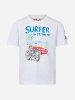 Jungen-T-Shirt mit Surfer-Print