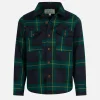 Jungen-Wollhemd mit Tartan-Print