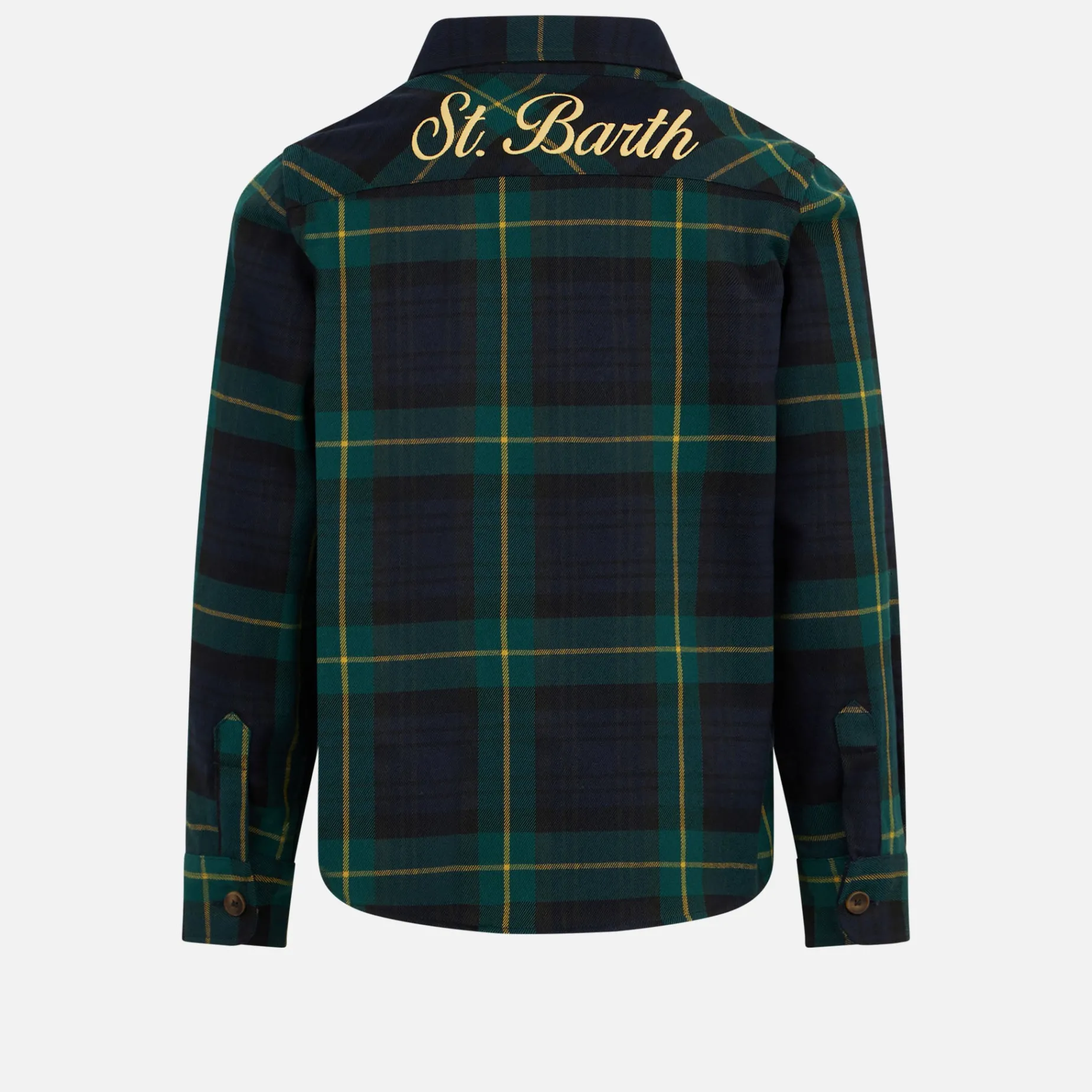 Jungen-Wollhemd mit Tartan-Print