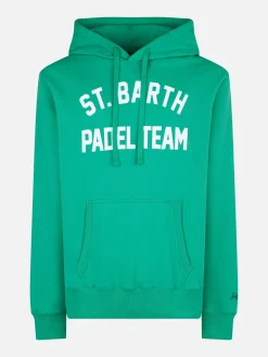 Kapuzenpullover aus Baumwolle mit St. Barth Padel Team-Aufdruck
