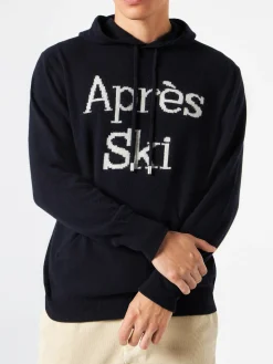 Kapuzenpullover für Herren mit Après-Ski-Stickerei