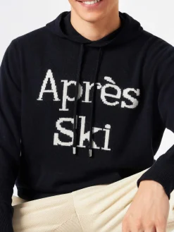 Kapuzenpullover für Herren mit Après-Ski-Stickerei