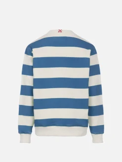 Kid-Streifensweatshirt Bobby mit St. Barth-Stickerei